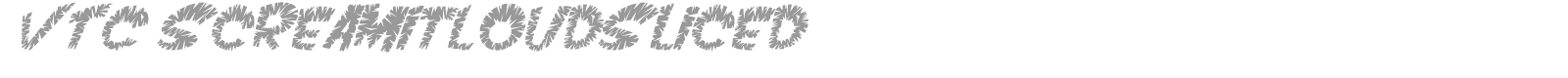 VTC Scream It Loud font preview